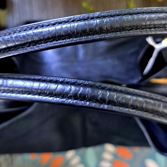 COACH LEXY Black Pebble Leather Shoulder Bag with Gourgous Gold Hardware NEW - Picture 9 of 17